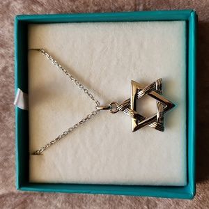 "Effy": Sterling Silver (925) Gento/"Star of David" Necklace